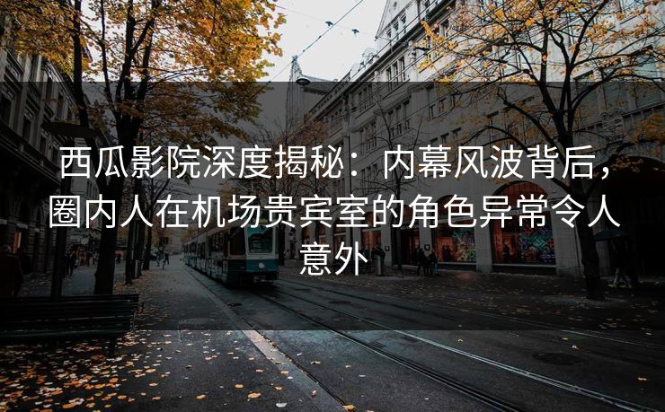 西瓜影院深度揭秘:内幕风波背后,圈内人在机场贵宾室的角色异常令人意外 西瓜影院深度揭秘:内幕风波背后,圈内人在机场贵宾室的角色异常令人意外